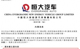 恒大汽车突发！