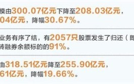 证金公司：转融券停息
两周规模降落
逾30%