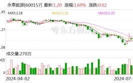 永泰能源：完成初次
回购股份1800万股 充实
彰显投资代价
和发展信心