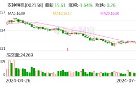 汉钟精机：2024年上半年净利4.53亿元 同比增长24.02%