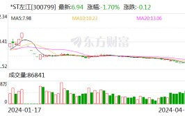 *ST左江：厚交
所决定停止
公司股票上市