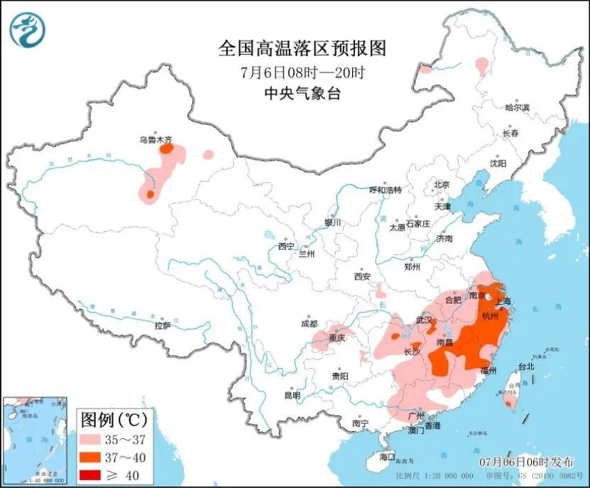 未来三天国内天气预报（7月6日） 将来三天国内气候预报（7月6日） 时时快讯