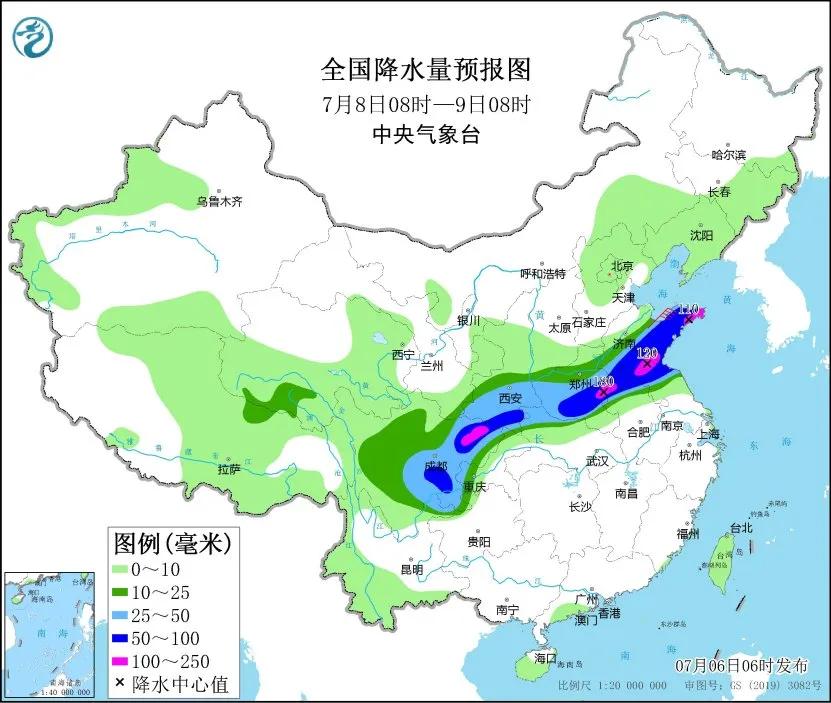 未来三天国内天气预报（7月6日） 将来三天国内气候预报（7月6日） 时时快讯